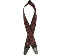 Fender Pasadena Woven Strap, Lattice Red, 2"