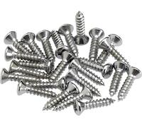 Fender Pickguard/Control Plate Mounting Screws, Chrome