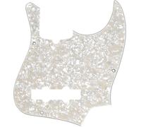 Fender Pickguard, Jazz Bass, 10-Hole Mount, Aged White Pearl, 4-Ply