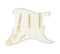 Fender Pickguard Strat Pickguard Strat Personnalisé Fat 50 - S/S/S - Parchemin Blanc