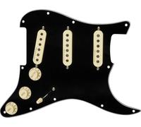 Fender Pickguard Strat Pré-câblé, Vintage Noiseless SSS | Remplacement drop-in pour Strat, micros SSS sans bruit, installation facile, mise à niveau sonore, compatible Stratocaster