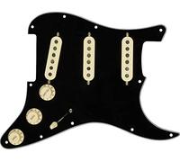 Fender Pickguard Strat Texas Special SSS pré-câblé Custom Shop Noir 0992342506
