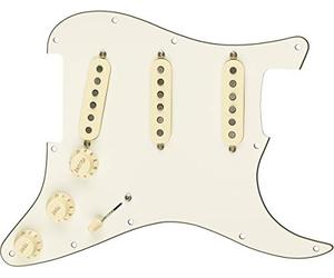 Fender Pickguard Stratocaster Pré-Câblé CS Texas Special S/S/S | Amélioration facile, micros CS Texas Special S/S/S, son blues puissant, blanc parchemin, installation facile