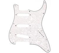 Fender Pickguard, Stratocaster S/S/S, 11-Hole Mount, White Pearl, 4-Pl