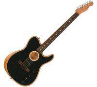 Fender Player Series Acoustasonic Telecaster Brushed Black Guitare acoustique-électrique