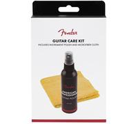 Fender® »POLISH & SHOP CLOTH« Set de 2 avec American Professional Guitar Polish (118ml) et un chiffon en microfibre Shop-Cloth