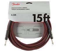 Fender Câble jack pour instrument Professional 15' Tweed rouge