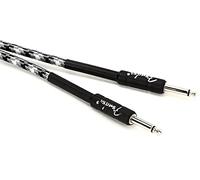 Fender Pro Instrument Cable Winter Camo Straight 10ft | Câble guitare électrique droit, 10 pi, conception antibruit, idéal pour scène & studio, série Pro, camouflage hivernal