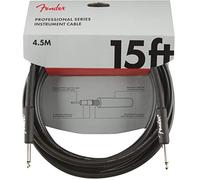Fender Câble pour instrument professionnel Embouts droits 15' Noir