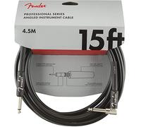 Fender Câble instrument Professional Series 4,5 m – droit/angle – noir, sans bruit parasite