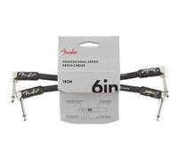 Fender Câbles d'instrument PRO 6 Angle/Angle Noir – Lot de 2