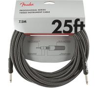 Fender Professional Series 25' Instrument Cable Gray Tweed