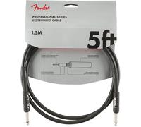 Fender Câble pour Instrument Série Professionnelle, 1,5 m, STR,STR - Noir, Parfait pour une Utilisation Live ou Studio