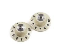 Fender Pure Vintage 1965 Jazzmaster "Witch Hat" Knobs, Vintage White