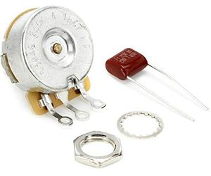 Fender Pure Vintage Potentiomètre 250K Split Shaft Stratocaster | Potentiomètre de remplacement pour guitare, contrôle de volume ou de tonalité, compatible avec les boutons à pression