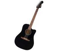 Fender Redondo CE Guitare Électro-Acoustique Dreadnought Noire | Accordeur et micro intégrés, série California, cours virtuels gratuits, guitare électro-acoustique d'entrée de gamme