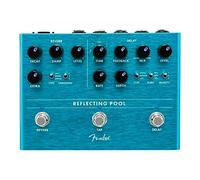Fender Reflecting Pool Delay & Reverb Pédale d'Effet Guitare | Pédale stompbox 2-en-1, delay & reverb ambiant, pour guitare électrique, sons cinématiques, studio ou scène