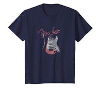 Fender Retro Glow T-Shirt, Enfant, Bleu Marine, 2 Ans