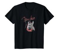 Fender Retro Glow T-Shirt, Enfant, Noir, 3 Ans