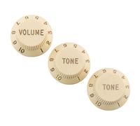 Fender Road Worn Knobs - Bouton de potentiométre pour Stratocaster (1/4") - Road Worn Blanc