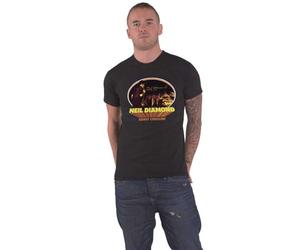 Fender - Rock Off officially licensed products Neil Diamond T Shirt Sweet Caroline Oval Logo Nouveau Officiel Unisex Noir Size L
