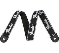 FENDER Sangle De Fin À Verrouillage Rapide, Noire Avec Logo Blanc, 2"