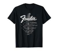 Fender Snake American Flag Guitar Rock T-Shirt