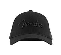 Fender 6 Panel Mesh Back Pick Pocket Hat, Black