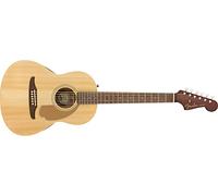 Fender Sonoran Mini Guitare Acoustique, Naturel, Dimensions Compactes, Ideale pour Debutants et Voyageurs, Incluant un Sac de Transport