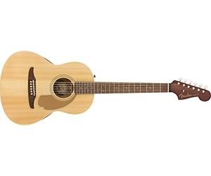 Fender Sonoran Mini Guitare Acoustique, Naturel, Dimensions Compactes, Ideale pour Debutants et Voyageurs, Incluant un Sac de Transport