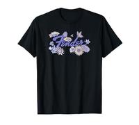 Fender Spring Time Animals And Flowers Distressed Logo T-Shirt