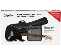 Fender Squier Affinity Stratocaster HSS Pack Guitare Débutant Charcoal | Kit de guitare électrique pour débutant avec ampli, housse, câble, sangle et cours virtuels gratuits