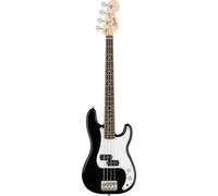 Fender Squier Mini Precision Basse Électrique Courte Échelle Noire | Basse pour enfants et voyages, basse électrique pour débutants à diapason court, cours virtuels gratuits inclus