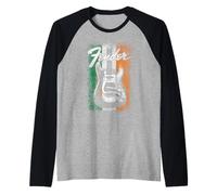 Fender St. Patrick's Day Electric Guitar Irish Flag Backdrop Manche Raglan