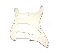 Fender Strat American Standard Pickguard 11 trous, 3 plis, Parchemin | Remplacement officiel Fender, compatible American Standard Strat, 11 trous, 3 plis, finition parchemin, guitare électrique