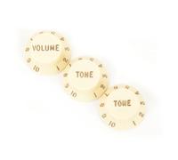 Fender© »Strat Pot Knobs« Boutons de commande pour Stratocaster® - Volume/Tone/Tone - Parchemin