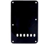 Fender Strat Tremolo Backplate Vintage Style 3 Plis - Noir | Plaque arrière tremolo de remplacement, 3 plis, noir, pièce Strat vintage, compatible Stratocaster, guitare électrique