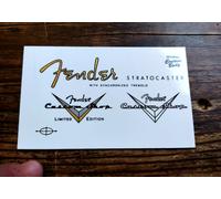 FENDER stratocaster CS 60 HEADSTOCK LOGO TETE DE GUITARE FENDER strato CS 60