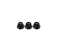 Stratocaster Knobs, Black (Volume, Tone, Tone) (3)