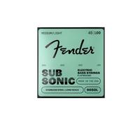 Fender SubSonic 9050L Cordes Basse Flatwound Light 45-100 | Cordes de basse à filet plat en acier inoxydable, sonorité douce et adaptée au jazz, toucher agréable