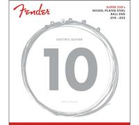 Fender Super 250 Guitar Strings for Electric Guitar, Nickel Plated Steel, Ball End, 250RH Gauges .010-.052, (6)