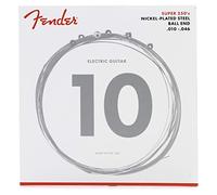 Fender Jeu de cordes pour guitare Super 250 250R (010/046) Acier plaqué nickel Extrémités à boule