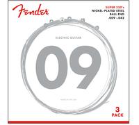 FENDER Super 250L NPS Cordes À Boucle (.009-.042 Échelles) 3-Pack