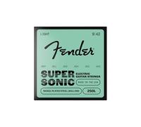 Fender Jeu de cordes guitare électrique Super 250 250L 009-042 plaqué nickel 3x embouts sphériques