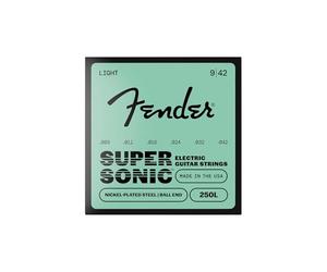 Fender SuperSonic 250L Cordes Guitare Électrique Légères 9-42, Pack 3 | Cordes en acier nickelé, son clair et percutant, tirant léger 9-42, lot de 3, extrémité à boule