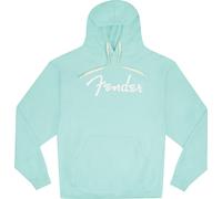 FENDER Sweat À Capuche Logo Spaghetti, Bleu Daphne, L