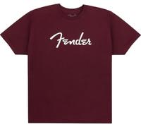 Fender T-Shirt avec Logo Spaghetti - Sang de bœuf, M