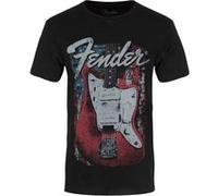 Fender T-Shirt Distressed Guitar Homme Noir - Taille M Noir G
