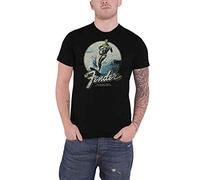 Fender - T-Shirt # XL Unisex Black # Surfer [Import]