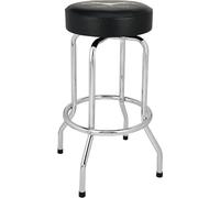 Fender Tabouret, Idéal pour Les Joueurs et Fans de Guitare, avec Logo Custom Shop Chevron, 30", Noir et Chromej